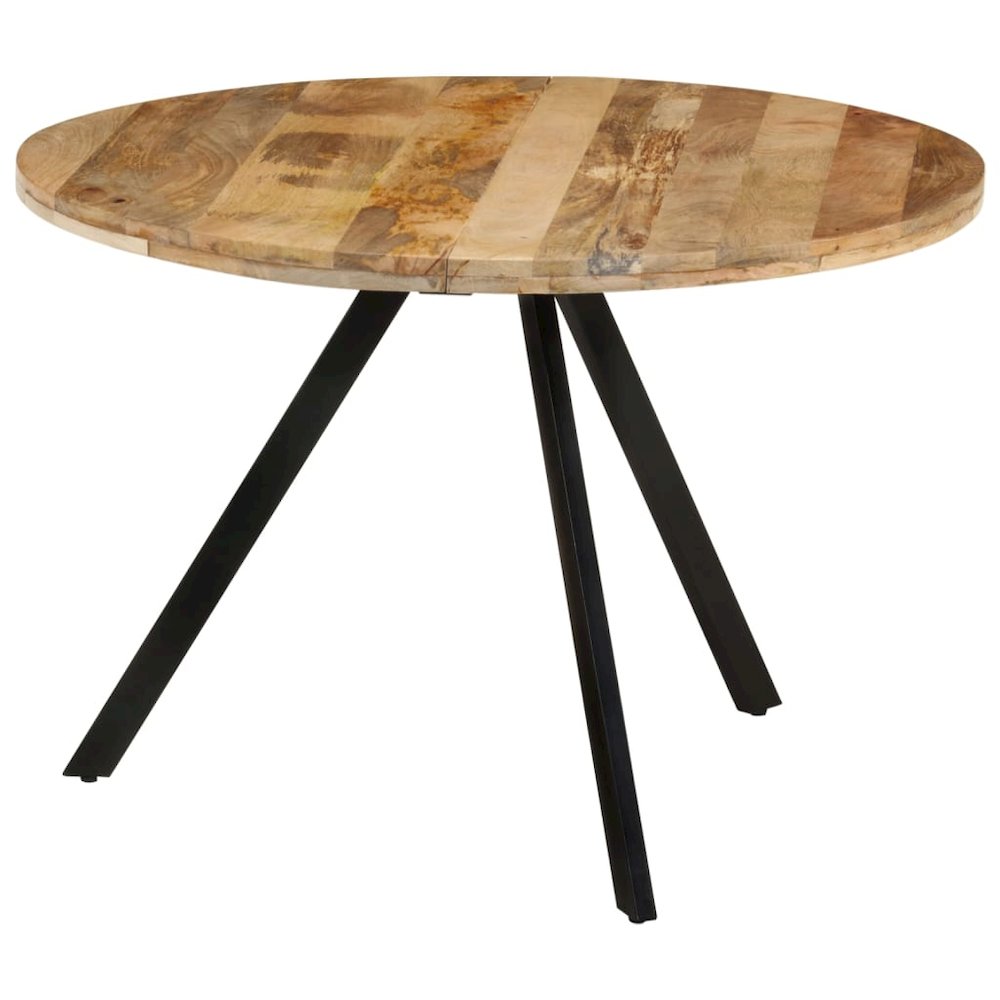 Wooden Dining Table Brown and Black. Picture 8