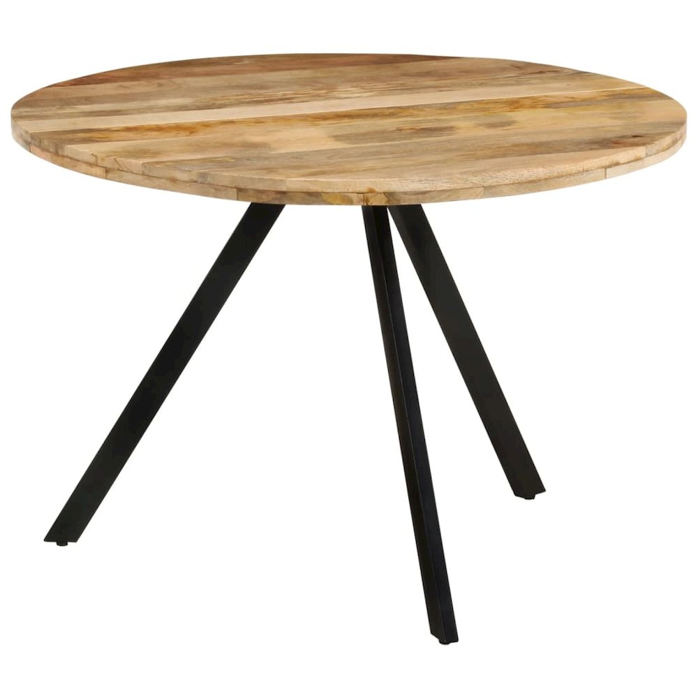 Wooden Dining Table Brown and Black. Picture 9