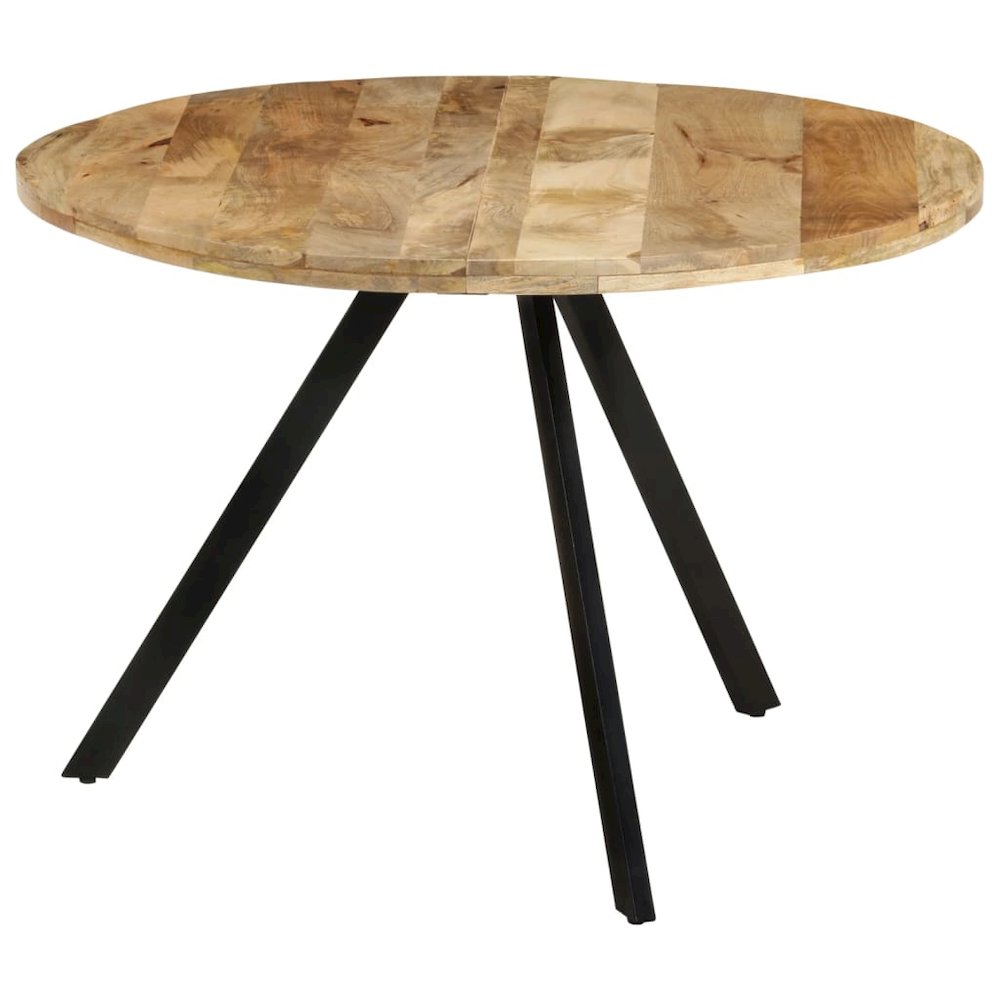 Wooden Dining Table Brown and Black. Picture 10
