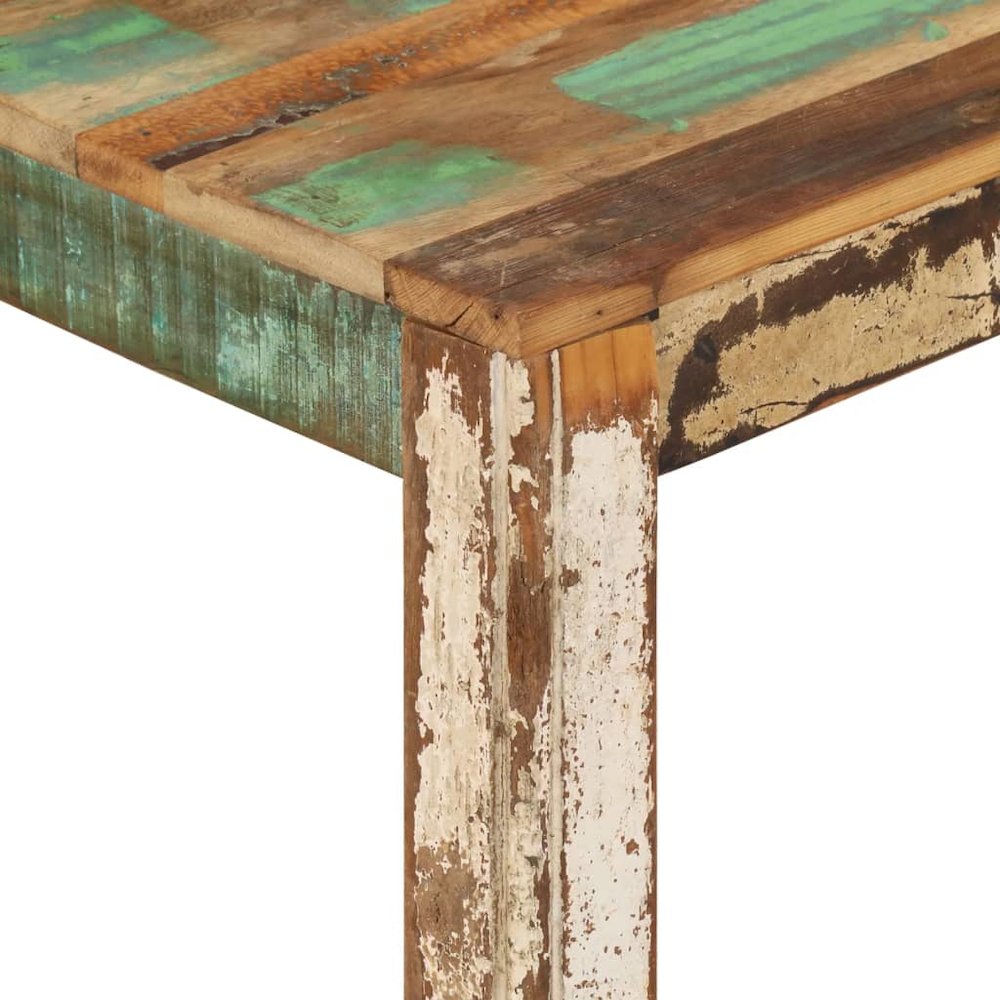 Coffee Table Multicolour Solid reclaimed wood 31.5x31.5x15.7 in. Picture 4