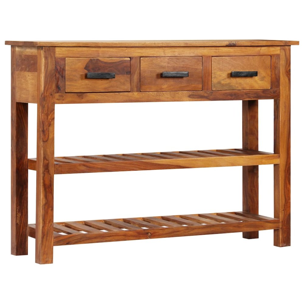 Sideboard Honey light brown Solid Acacia wood Large Sideboard. Picture 11