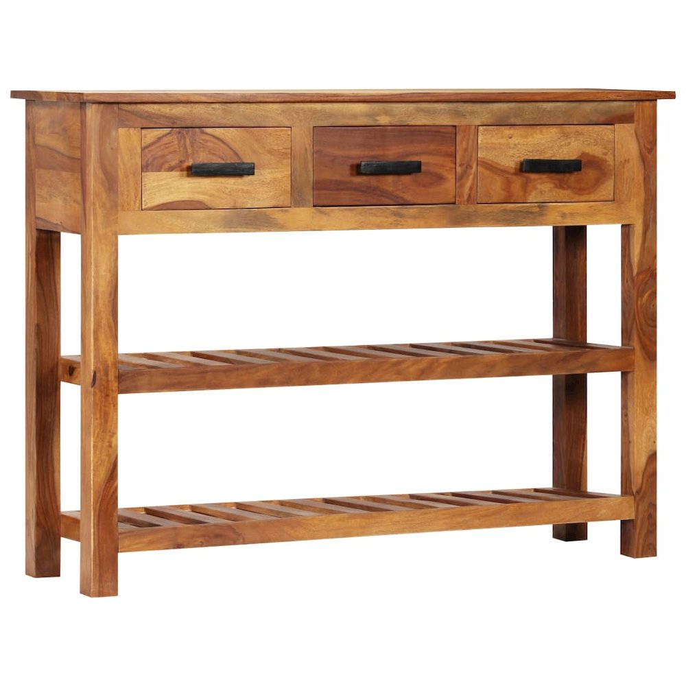 Sideboard Honey light brown Solid Acacia wood Large Sideboard. Picture 12