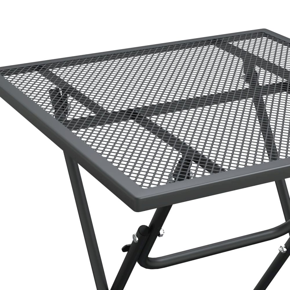 Garden Table Anthracite Expanded metal mesh Small. Picture 7