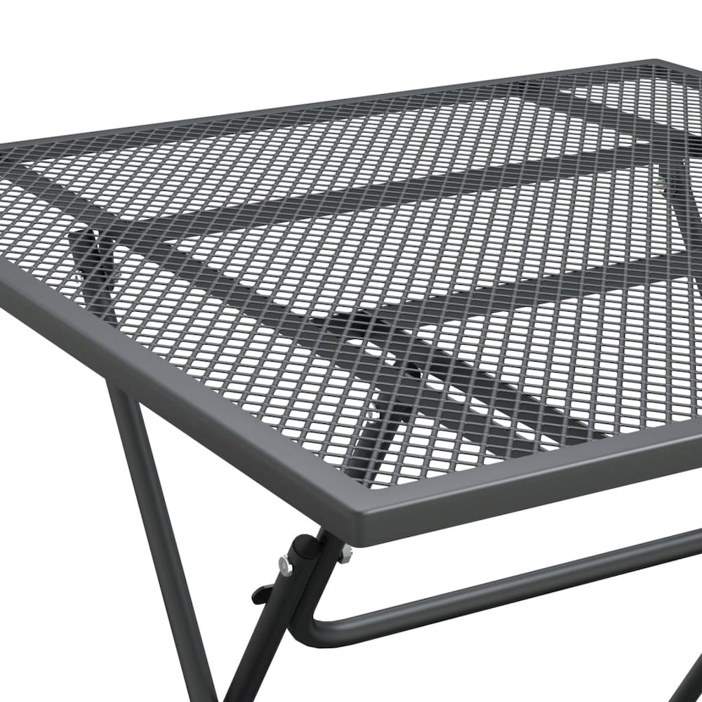 Garden Table Anthracite Expanded metal mesh Large Durable. Picture 7