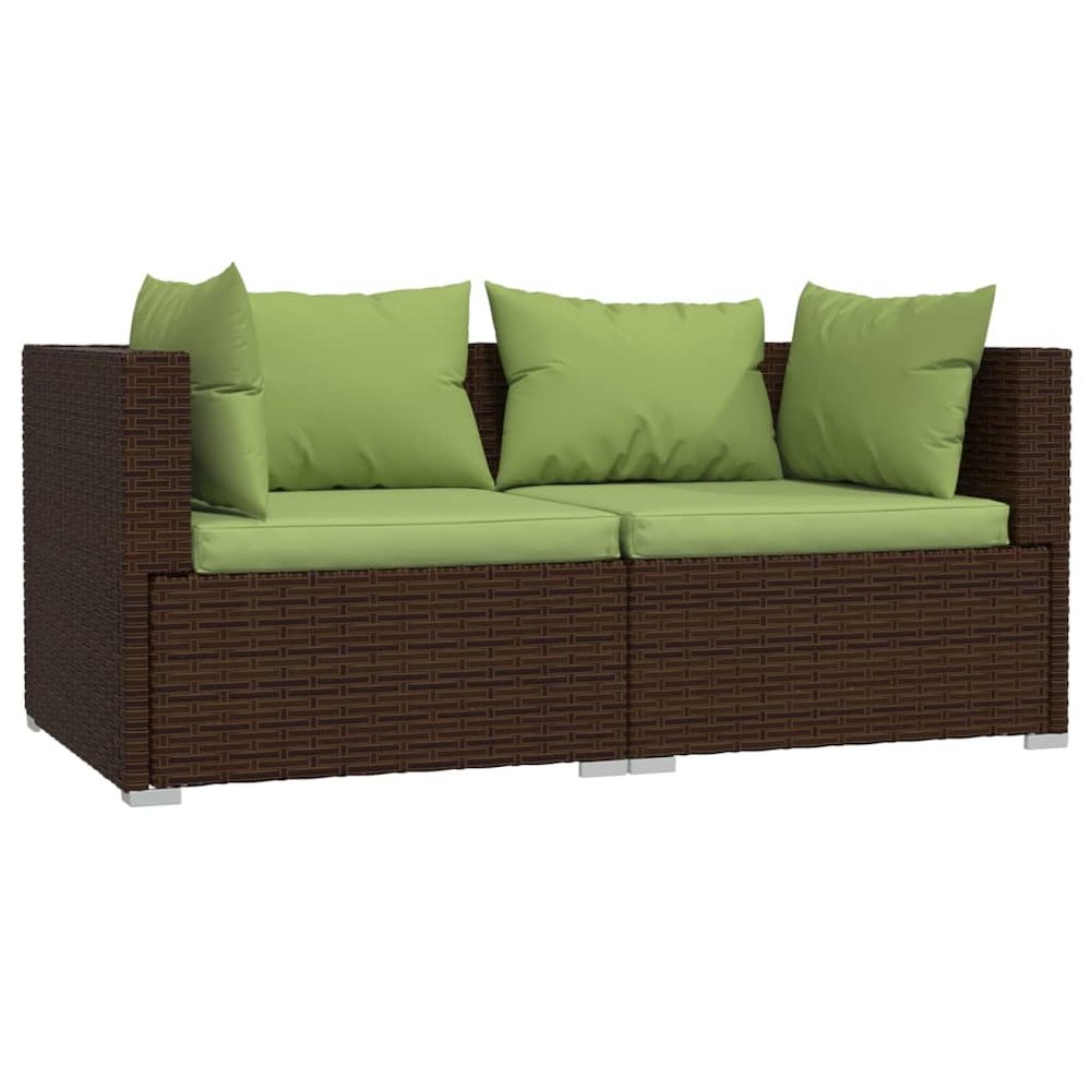 Garden Lounge Set Brown. Picture 3