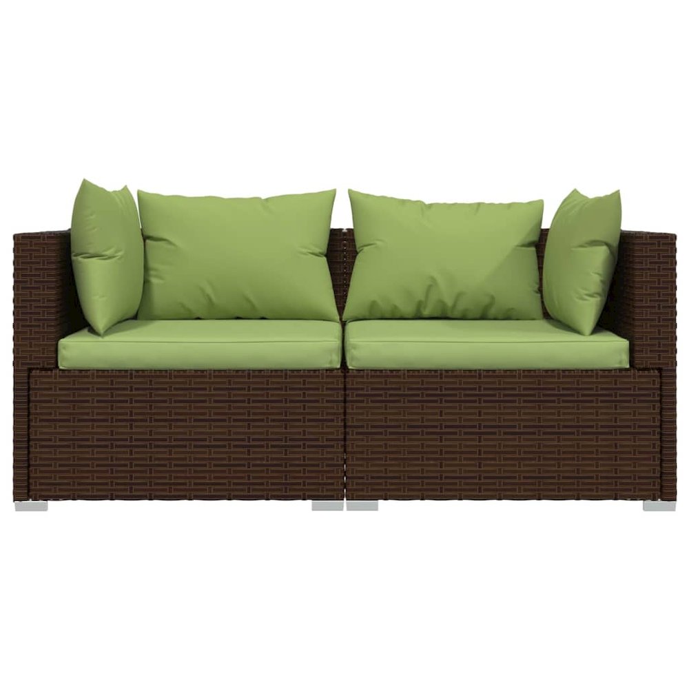 Garden Lounge Set Brown. Picture 4