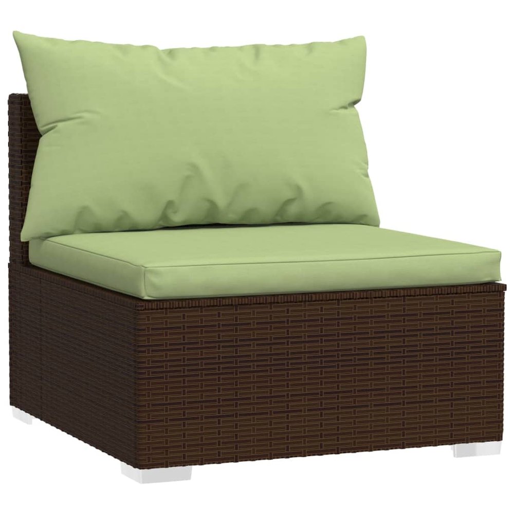 3-seater Sofa Brown, Green. Picture 3