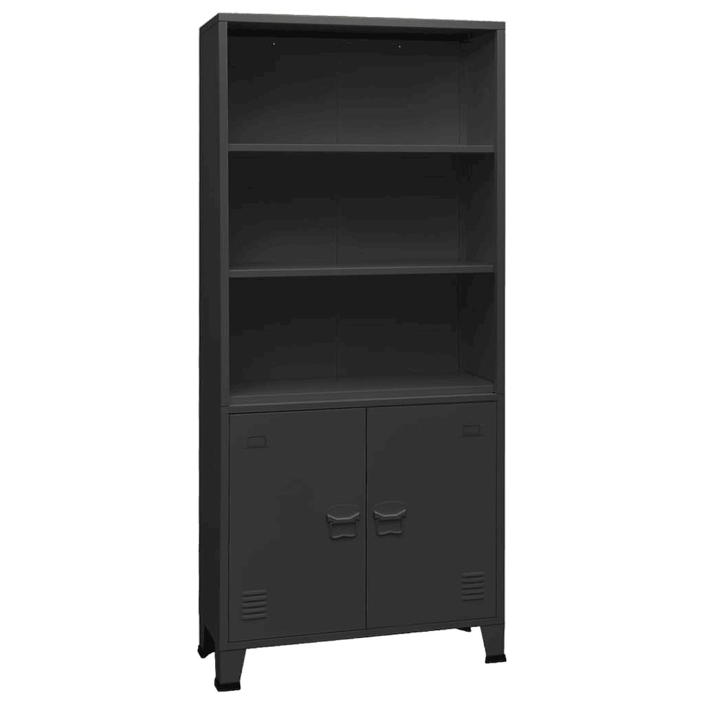Bookshelf Anthracite Steel 31.5 x 12.6 x 70.9 in. Picture 1