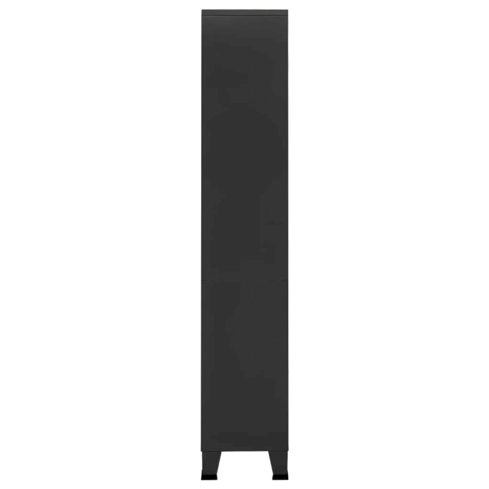 Bookshelf Anthracite Steel 31.5 x 12.6 x 70.9 in. Picture 3