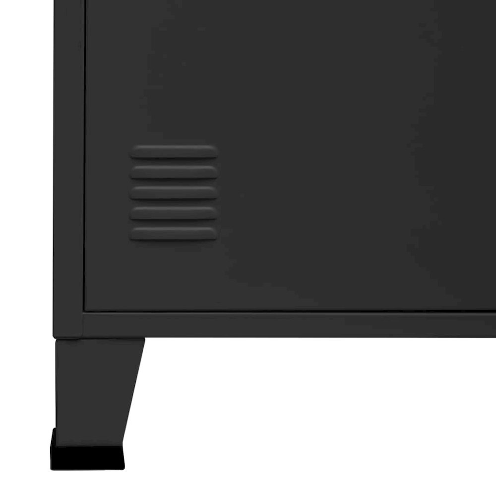 Bookshelf Anthracite Steel 31.5 x 12.6 x 70.9 in. Picture 6