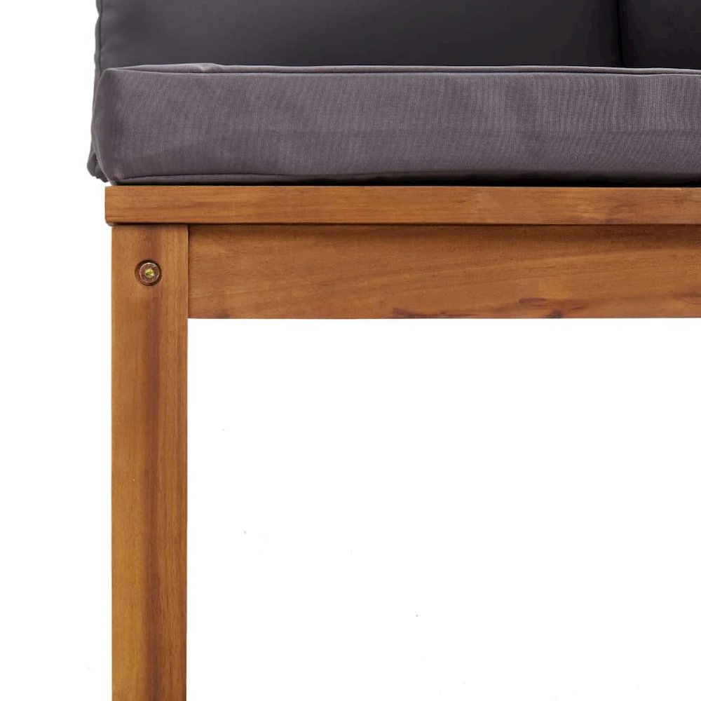 Wooden Lounge Set Dark grey. Picture 5