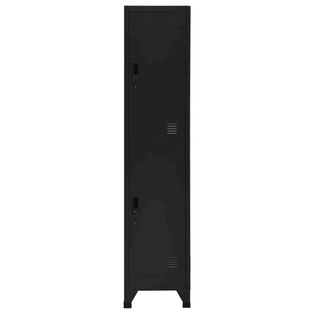 Locker Cabinet Black Steel 70.9 in tall Locker Cabinet. Picture 2