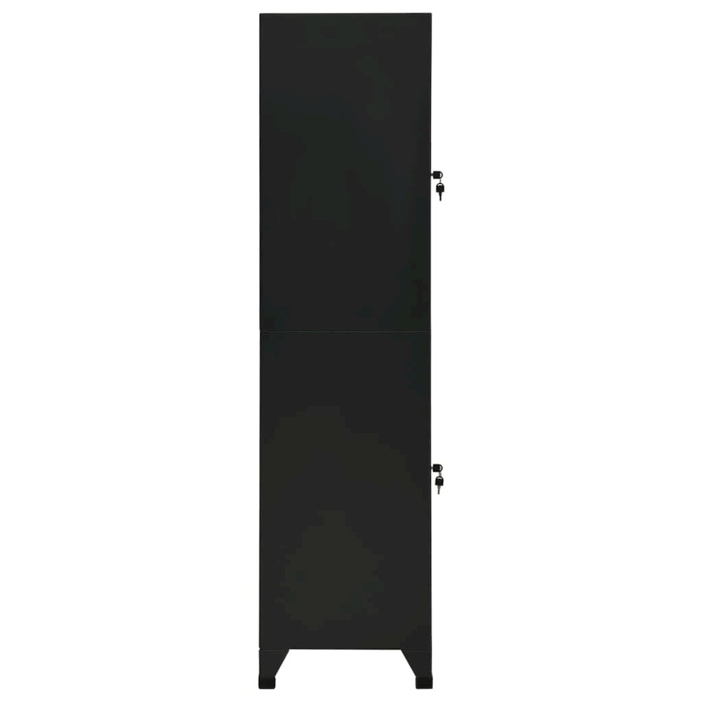 Locker Cabinet Black Steel 70.9 in tall Locker Cabinet. Picture 4