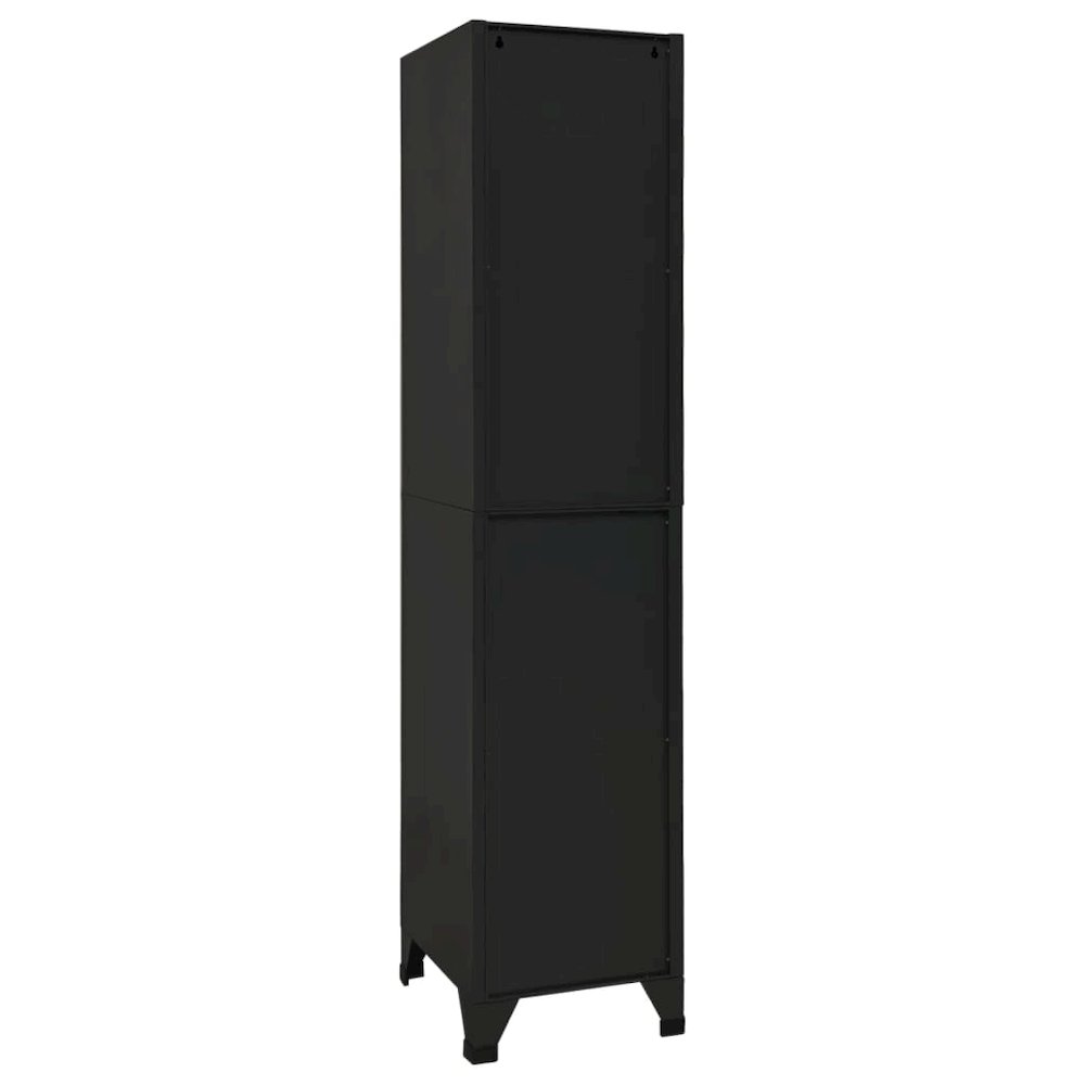Locker Cabinet Black Steel 70.9 in tall Locker Cabinet. Picture 5