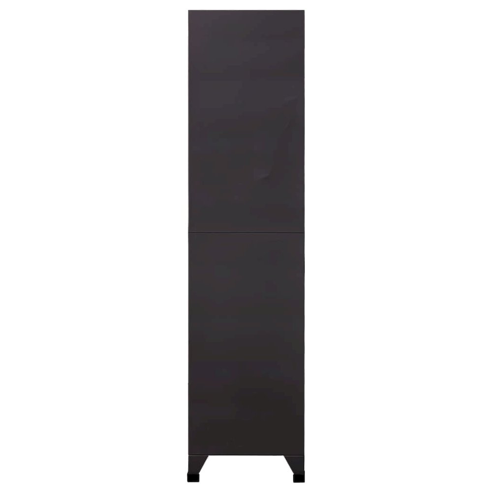 Locker Cabinet Anthracite Steel 35.4x17.7x70.9 in Locker Cabinet. Picture 3