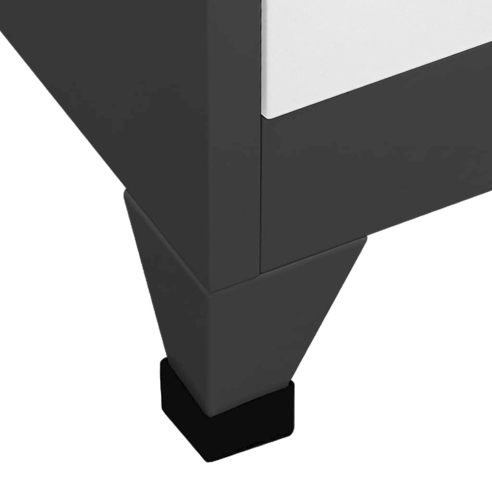Locker Cabinet Anthracite Steel 35.4x17.7x70.9 in Locker Cabinet. Picture 6