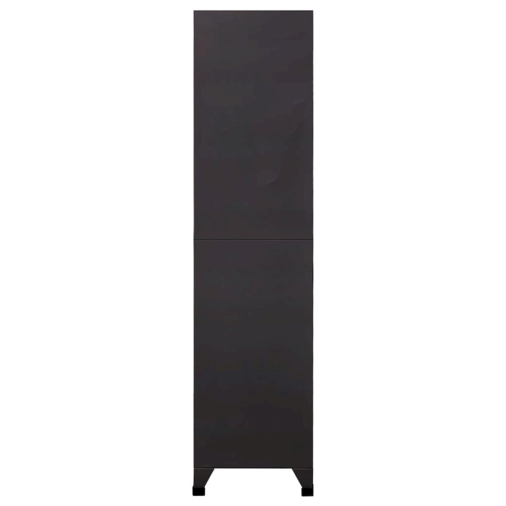 Locker Cabinet Anthracite and Red Steel Standard Locker Cabinet. Picture 3