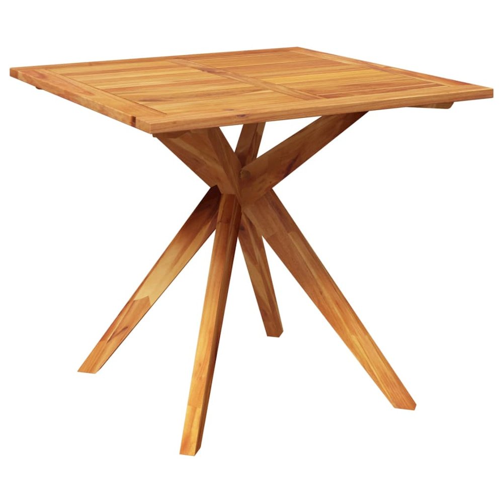 Garden Dining Set Natural Wood Solid acacia wood Durable. Picture 7