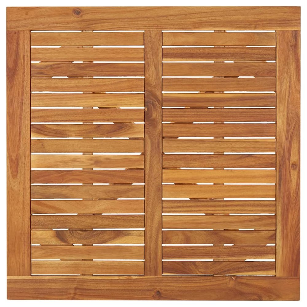 Garden Dining Set Natural wood Solid acacia wood 5 piece set. Picture 8