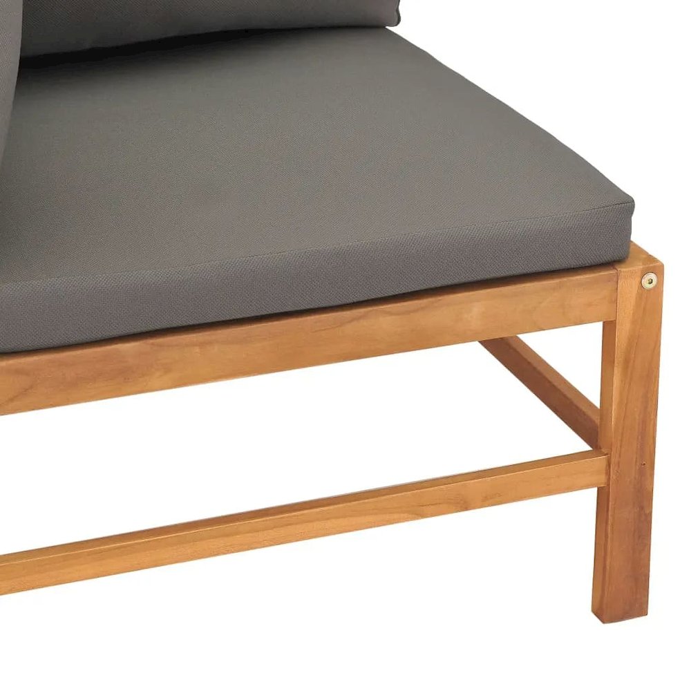 2-seater Garden Sofa Teak Teak wood Medium Durable. Picture 5