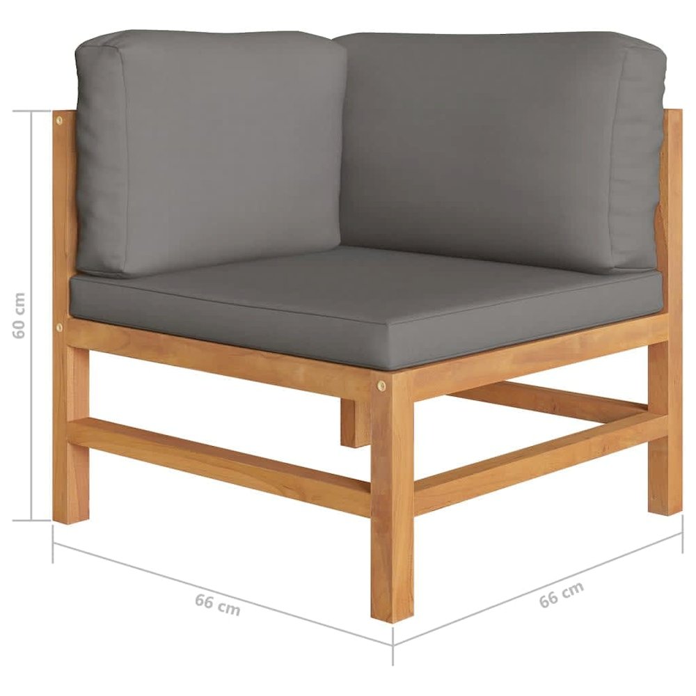 2-seater Garden Sofa Teak Teak wood Medium Durable. Picture 6