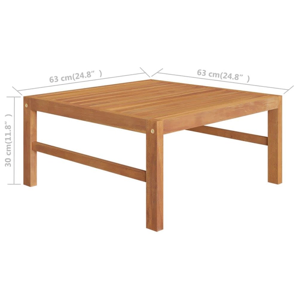 Garden Lounge Set Grey Solid Teak Wood 6 Piece Set Durable. Picture 10