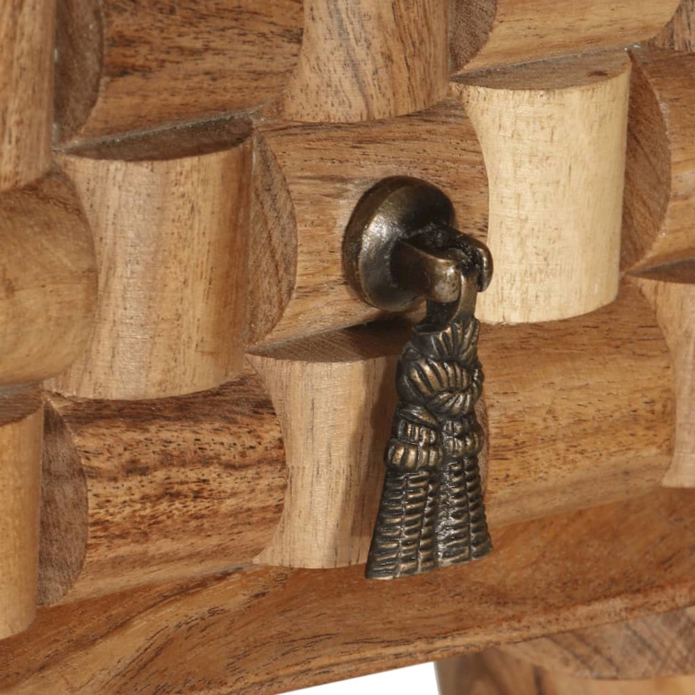 Writing Desk Natural Wood Solid Acacia wood Medium Writing Desk. Picture 6