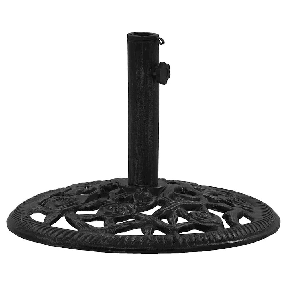 Umbrella Base Black Cast Iron Large Durable Umbrella Base. Picture 1