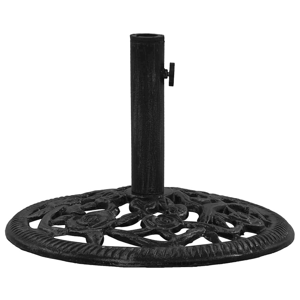 Umbrella Base Black Cast Iron Large Durable Umbrella Base. Picture 5