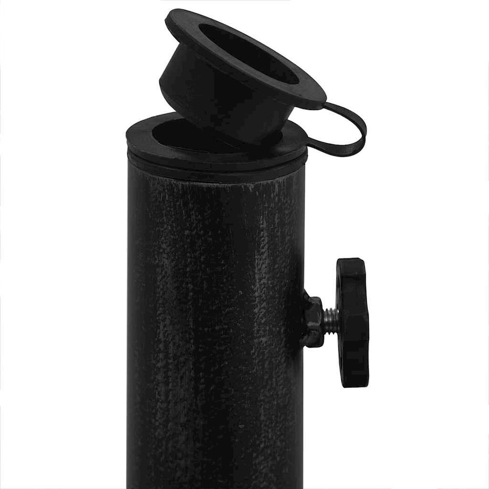 Umbrella Base Black Cast Iron Large Durable Umbrella Base. Picture 7