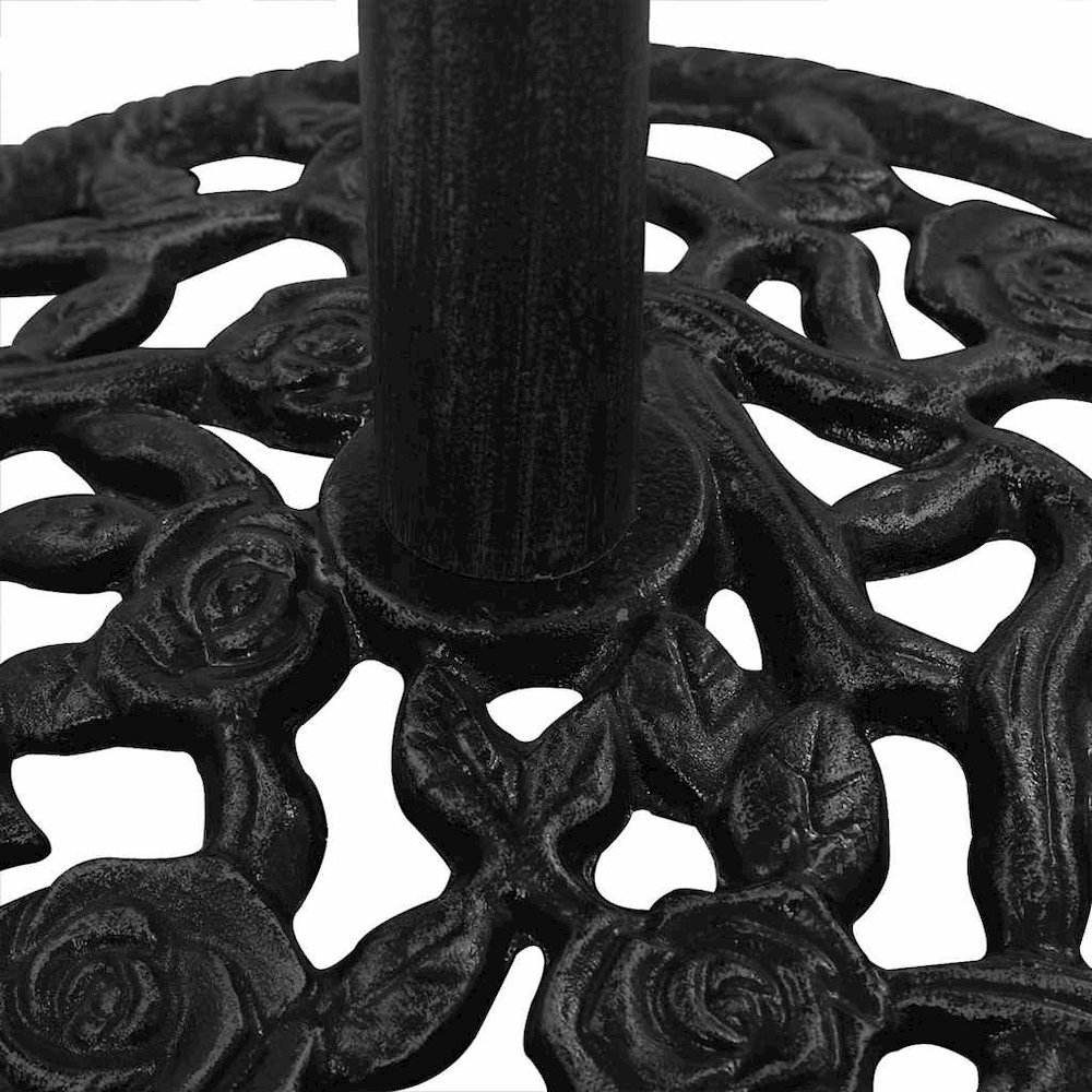 Umbrella Base Black Cast Iron Large Durable Umbrella Base. Picture 8