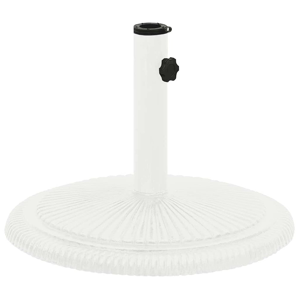 Umbrella Base White Cast iron Standard size for medium umbrellas. Picture 1