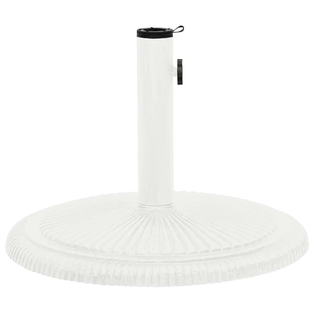 Umbrella Base White Cast iron Standard size for medium umbrellas. Picture 5