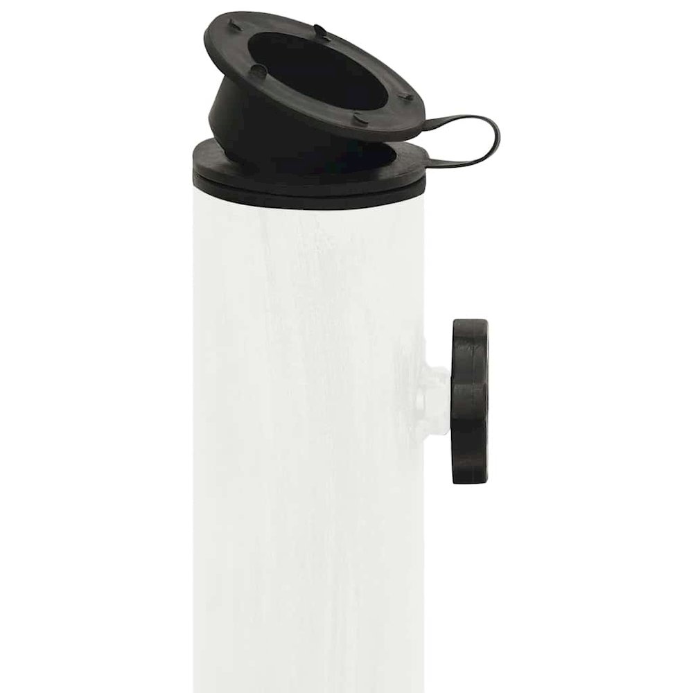 Umbrella Base White Cast iron Standard size for medium umbrellas. Picture 7