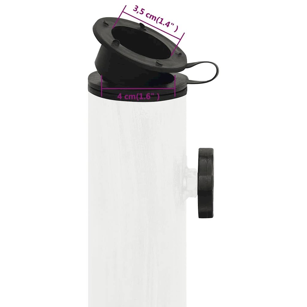 Umbrella Base White Cast iron Standard size for medium umbrellas. Picture 11