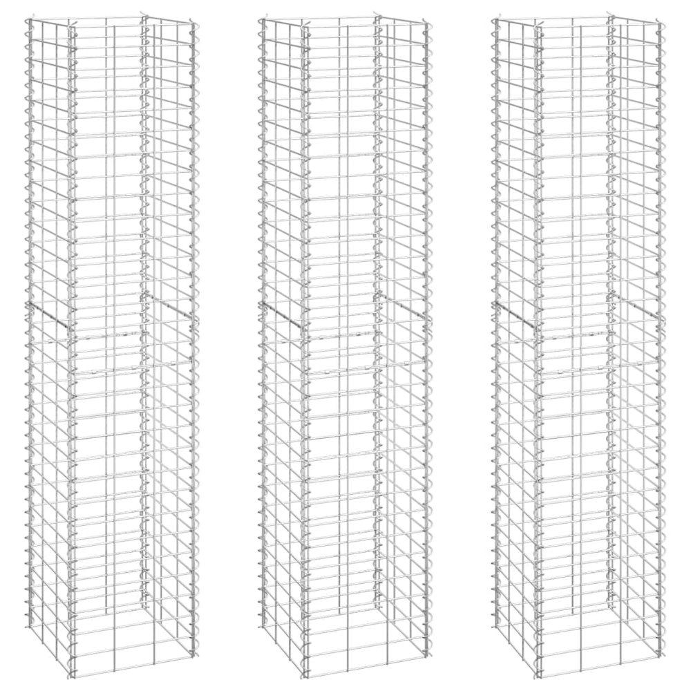 Gabion Raised Bed Silver Iron Extra Tall Gabion Raised Bed. Picture 2