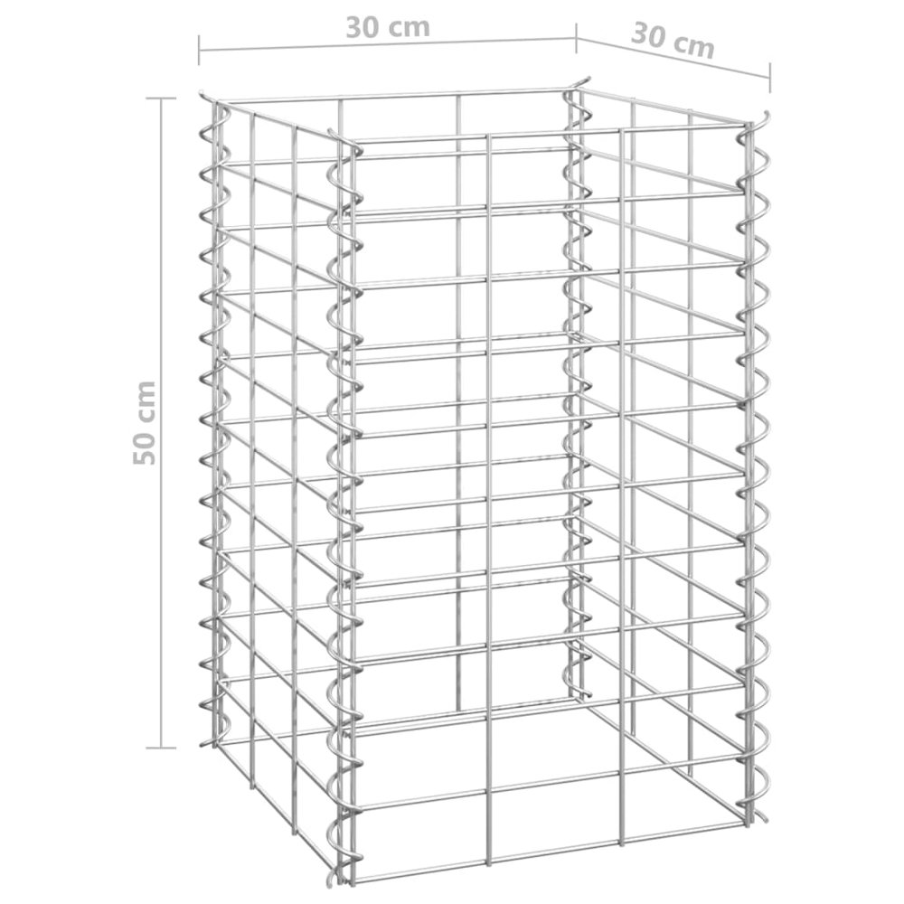 Gabion Raised Bed Silver Iron Medium Durable Gabion Raised Bed. Picture 5
