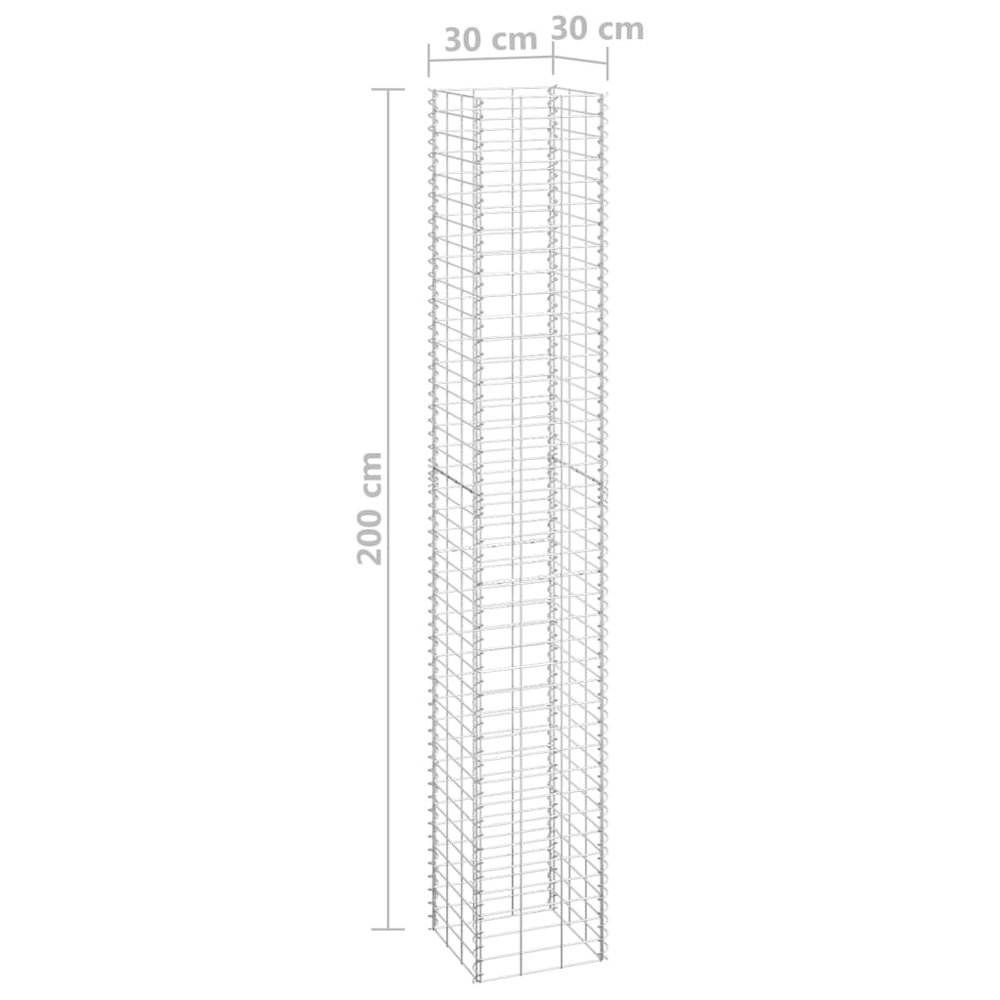 Gabion Raised Bed Silver Iron Medium Durable Gabion Raised Bed. Picture 8
