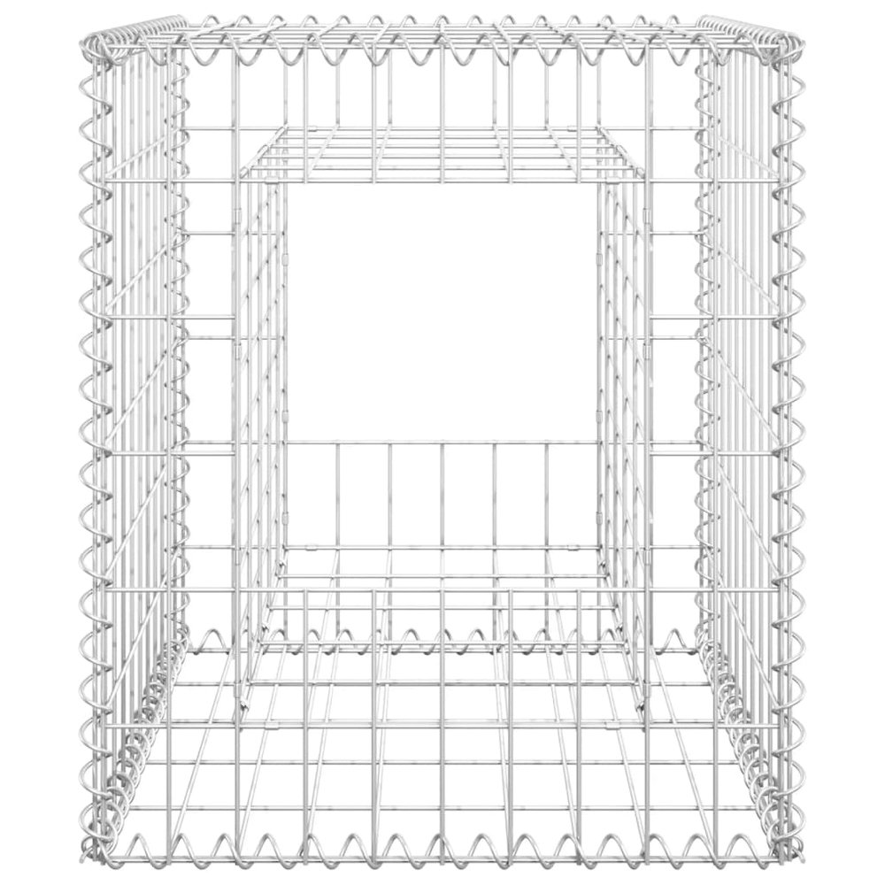 vidaXL Gabion Basket Post 19.7"x19.7"x23.6" Iron. Picture 3