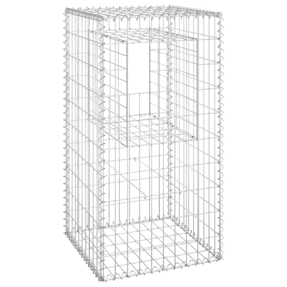 vidaXL Gabion Basket Post 19.7"x19.7"x39.4" Iron. Picture 2