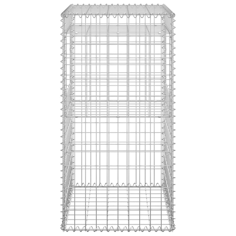 vidaXL Gabion Basket Post 19.7"x19.7"x39.4" Iron. Picture 4