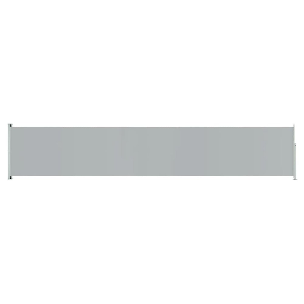 Side Awning Gray Polyester with PU coating, powder-coated steel. Picture 2