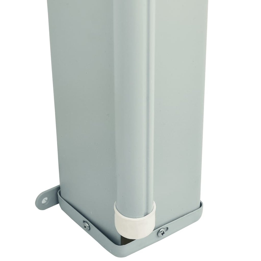 Side Awning Gray Polyester with PU coating, powder-coated steel. Picture 5