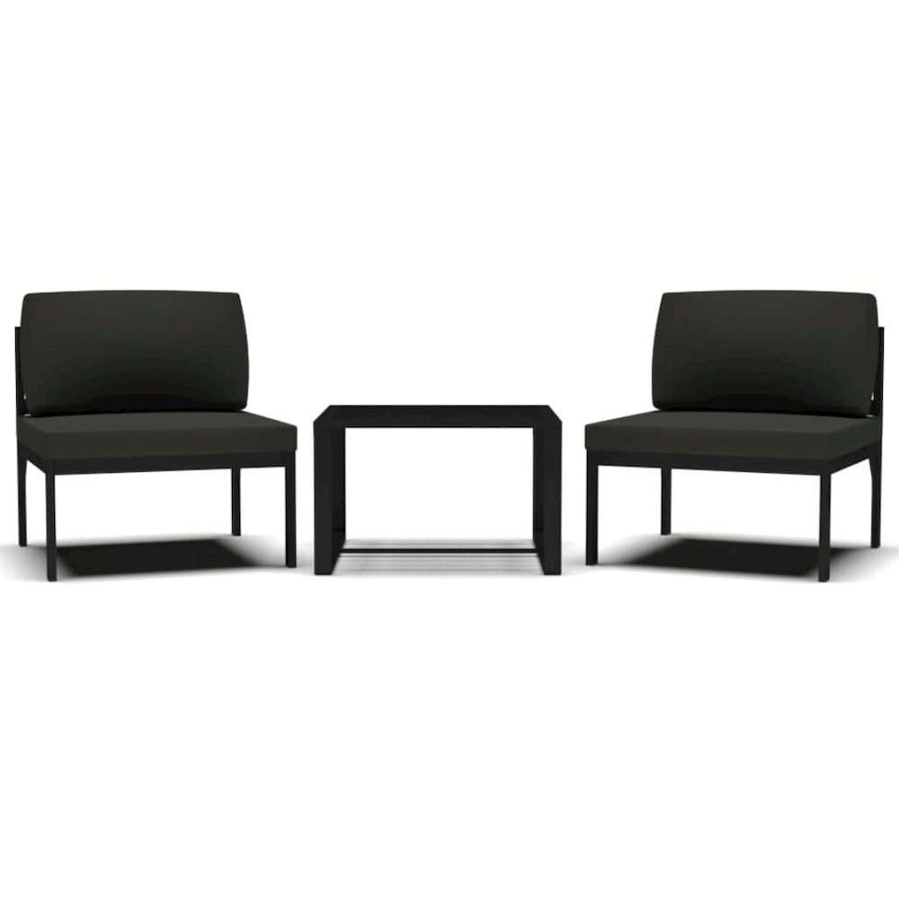 Garden Sofa Set Anthracite Aluminum Medium Modular. Picture 2