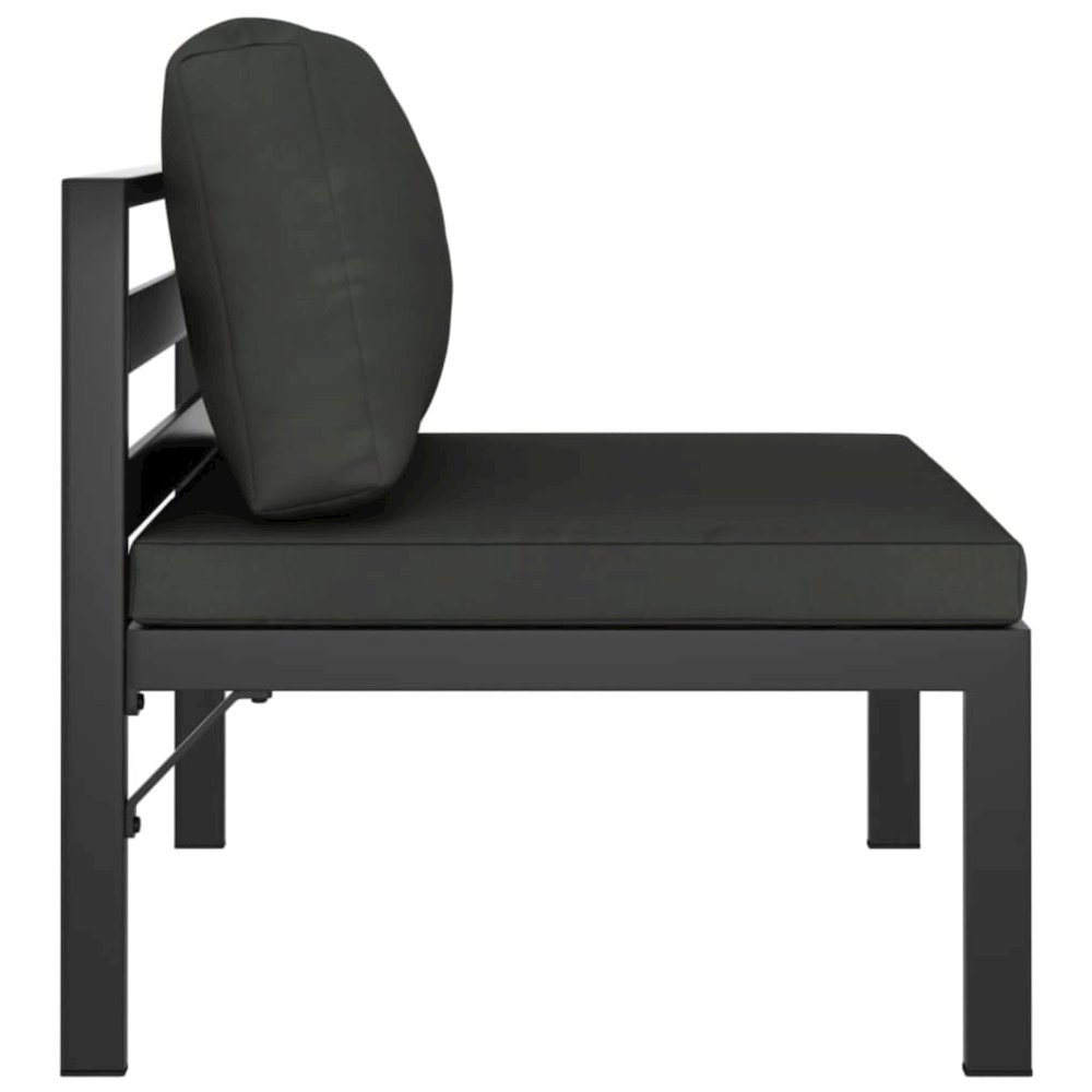 Garden Sofa Set Anthracite Aluminum Medium Modular. Picture 5
