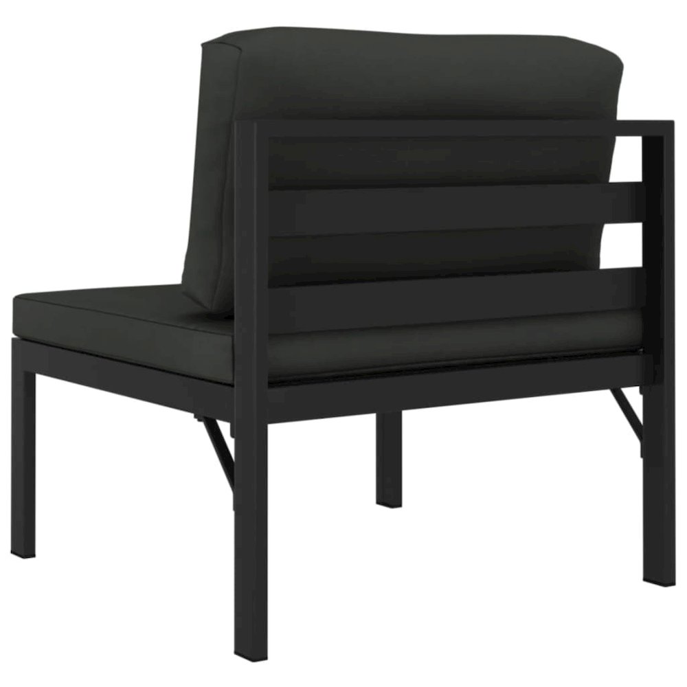Garden Sofa Set Anthracite Aluminum Medium Modular. Picture 6