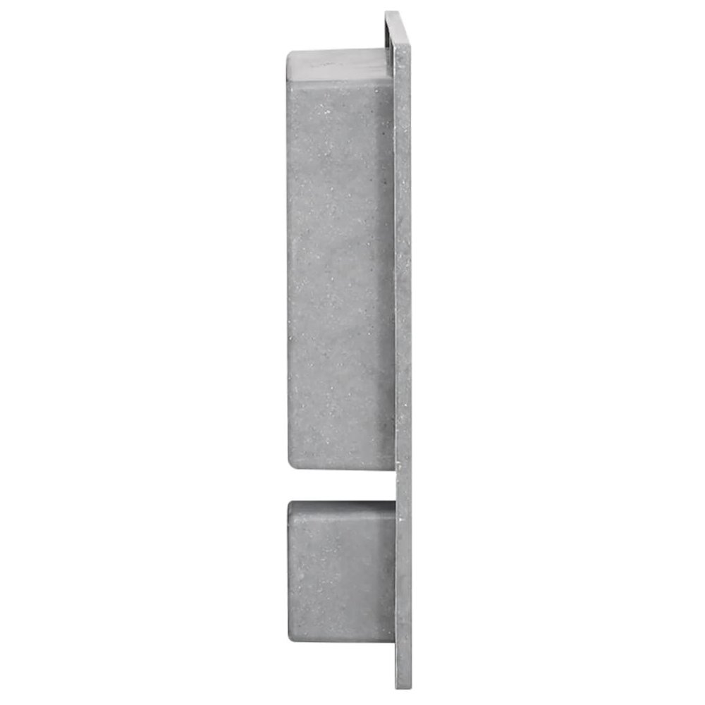 Shower Niche with 2 Compartments Matt Gray 16.1"x20.1"x3.9". Picture 3