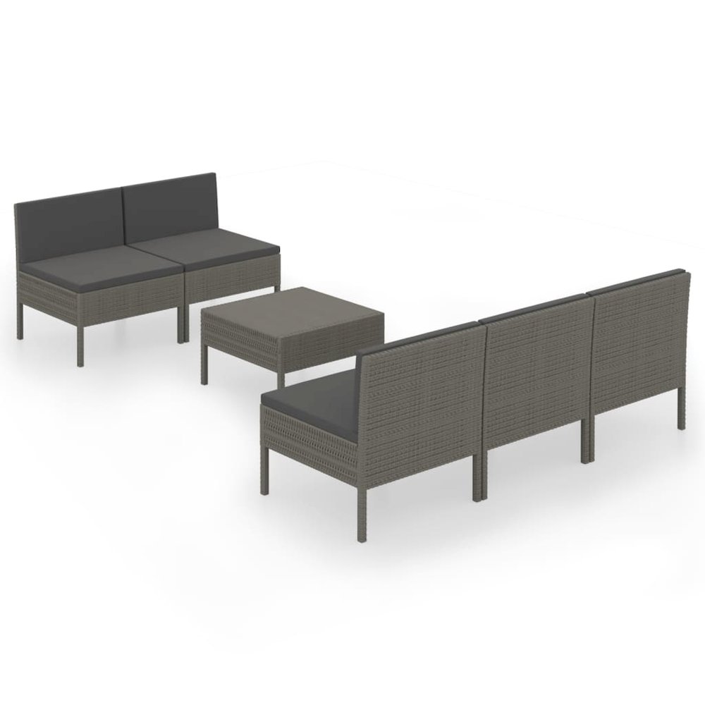 Garden Lounge Set Gray. Picture 2