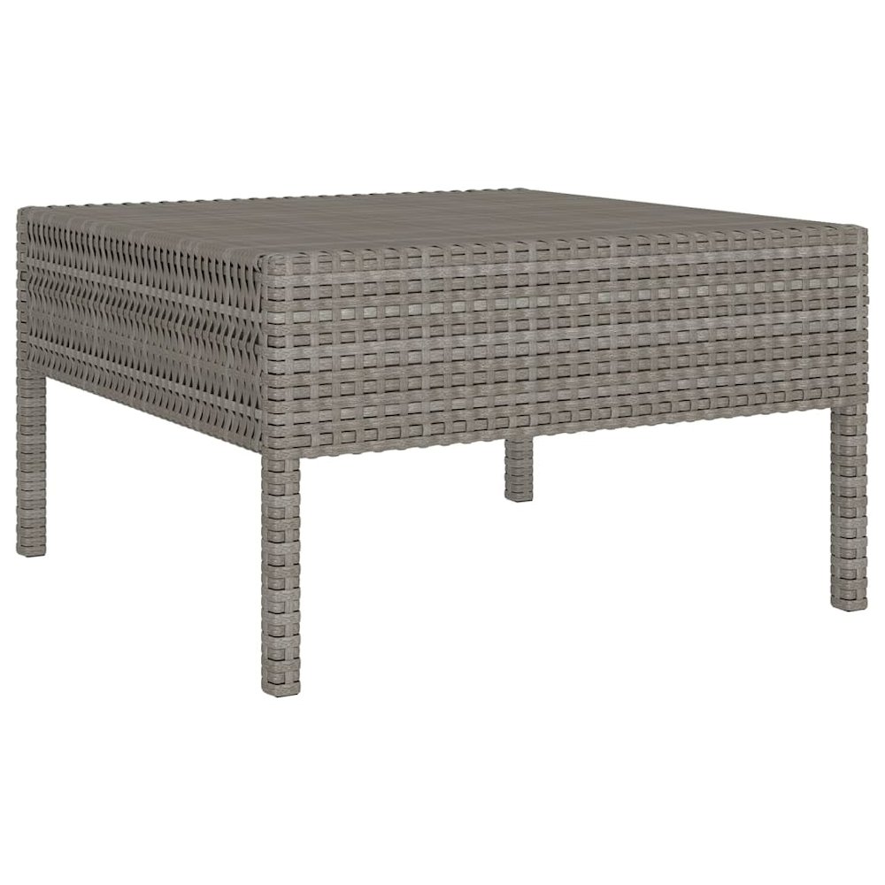 Garden Lounge Set Grey PE rattan Medium Modular. Picture 5