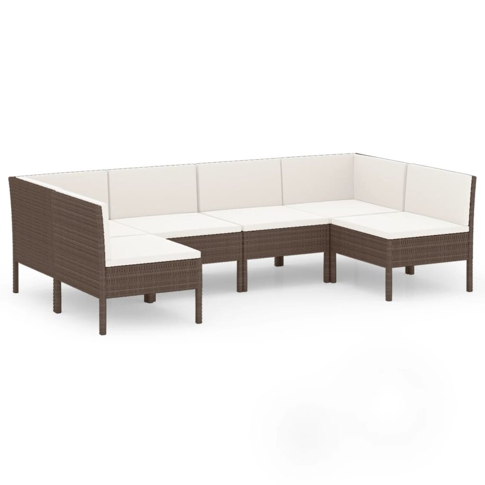 Garden Lounge Set Brown. Picture 2